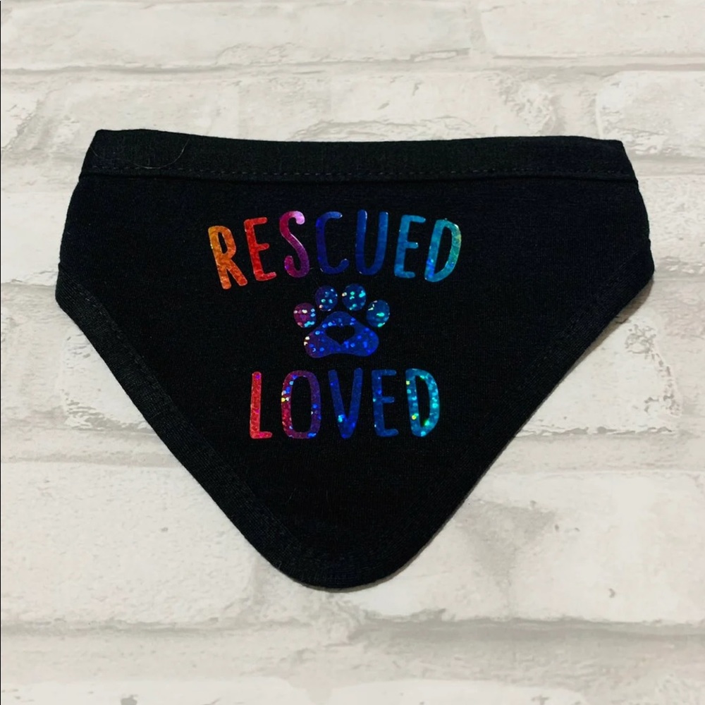 Holographic pet bandana